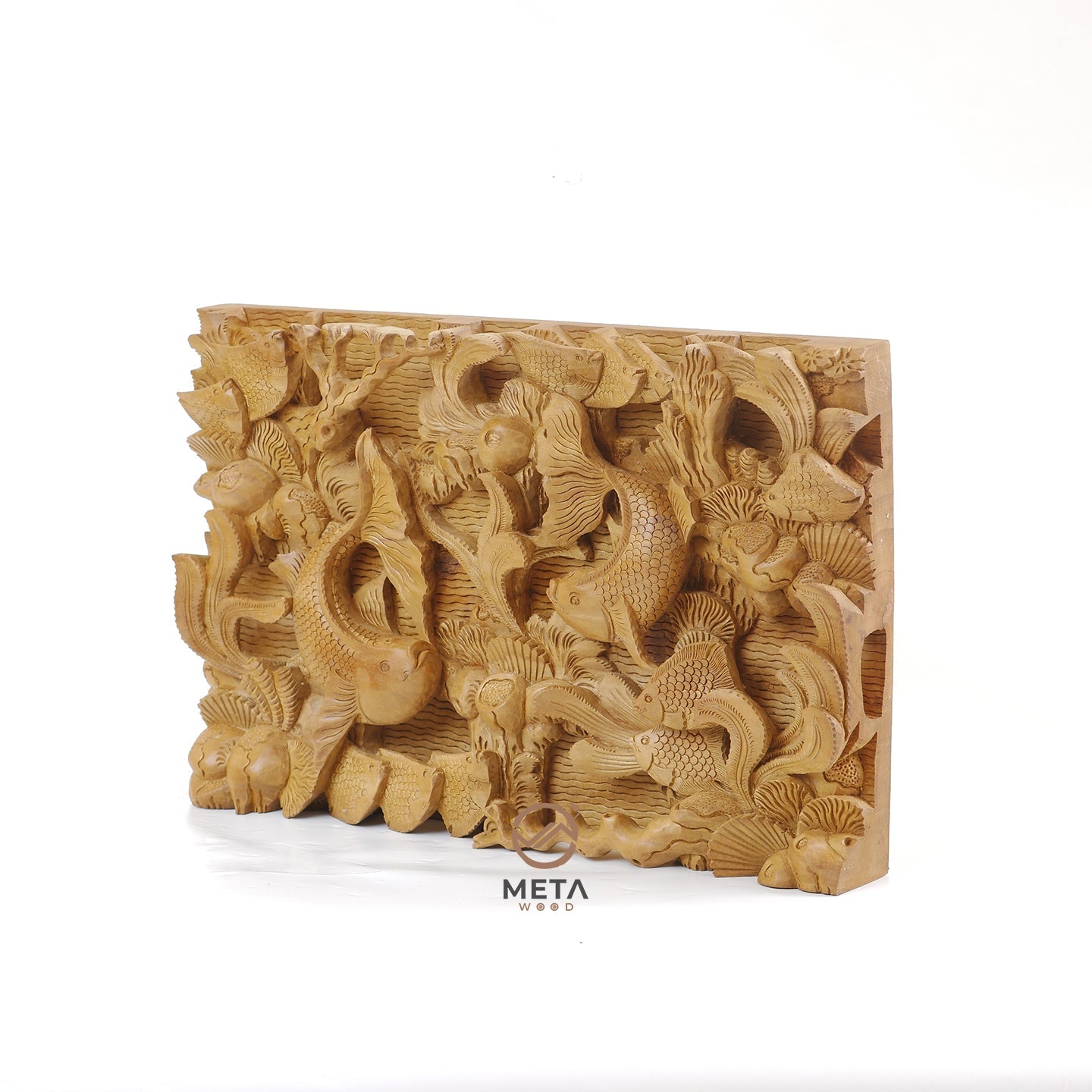 Balinese Carving Art : Bali Marine Life - Meta Wood - Dark Brown Stained