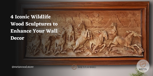 Bring nature’s beauty indoors with Metawood’s wildlife wood sculptures. Customize your wall decor to reflect wisdom, strength, and grace with personalized carvings.