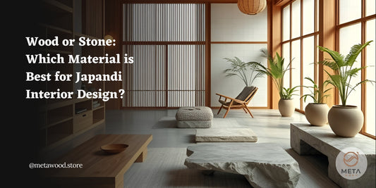 Explore the best natural materials for Japandi design: wood vs. stone. Understand their roles in creating serene and functional spaces.
