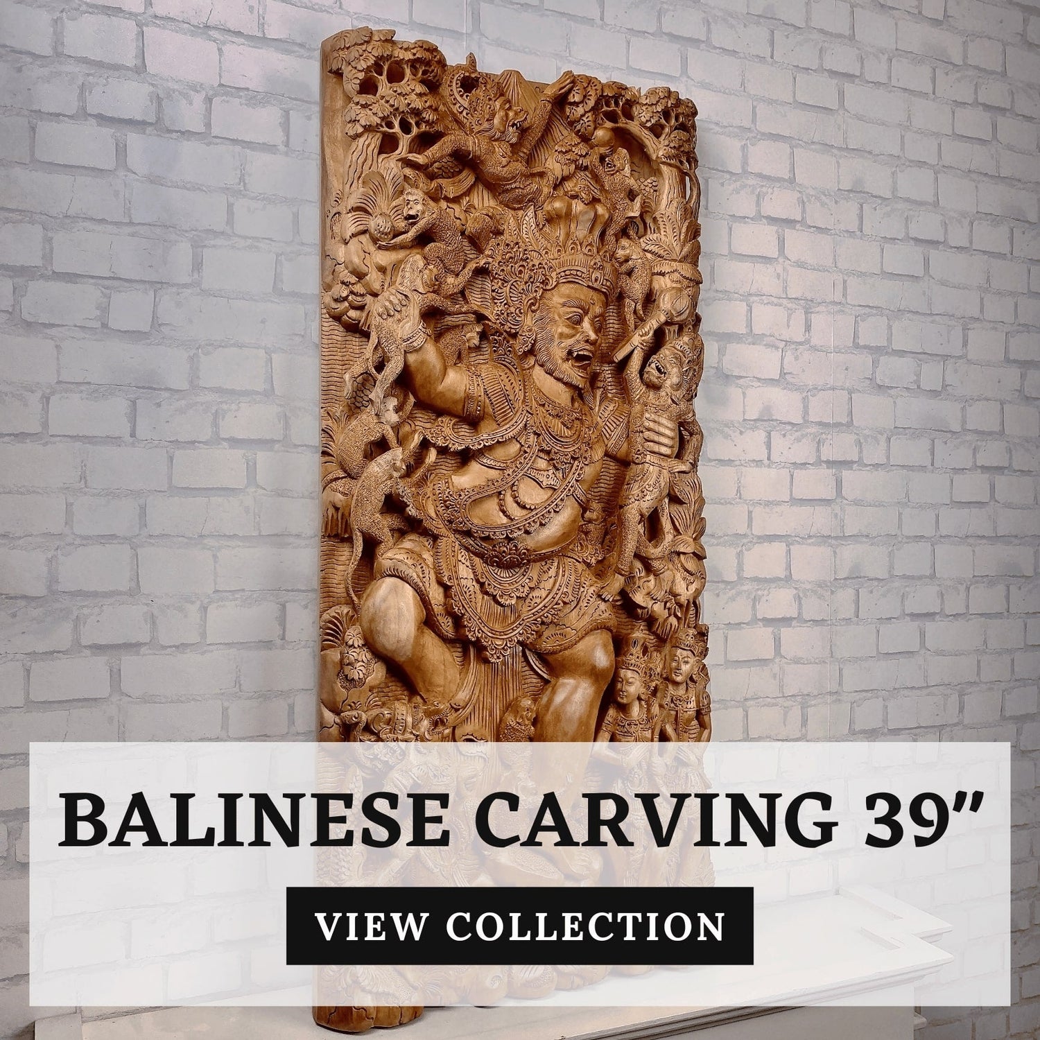 Balinese Carving 39"