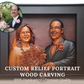 Personalized Custom 3D Realistic Double / Couple Photo Portrait Wood Relief Carving
