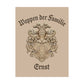 Custom Carved Family Crest : Hand-Carved Wood Coat of Arms