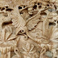 Balinese Carving Art : Paradise of Great Cranes - Meta Wood - Dark Brown Stained