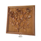 Floral Carving : Roses Flower (60x60cm) - Meta Wood - 