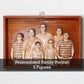 Personalized Custom 3D Realistic Family Photo Portrait Wood Relief Carving : 5 Figures - Meta Wood - Size 1 - 15.7" W x 23.6" H Inches (40cm x 60cm)
