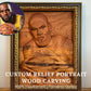 Personalized Custom 3D Realistic Single Photo Portrait Wood Relief Carving - Meta Wood - Size 1 - 7.8" W x 11.8" H Inches (20cm x 30 cm)