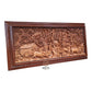 Signature Carving, Rural Village Life Scenery [Lite] - Meta Wood - Size 1 - 47.2" W x 23.6" H (120cm x 60cm)