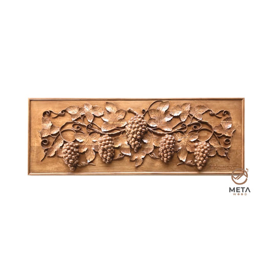 Floral Carving : Lotus Flowers (15x30cm) – Meta Wood